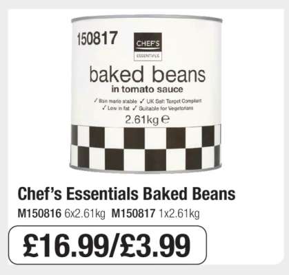 Chef’s Essentials Baked Beans