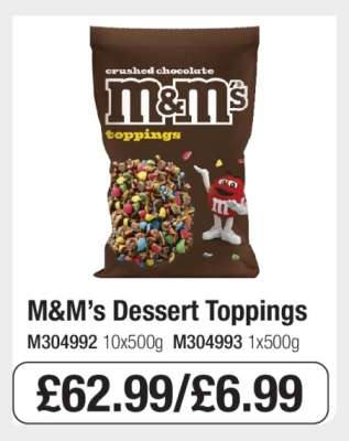 M&M's Dessert Toppings