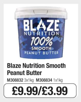 Blaze Nutrition Smooth Peanut Butter