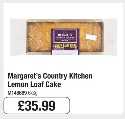 Margaret’s Country Kitchen Lemon Loaf Cake