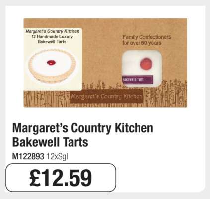 Margaret’s Country Kitchen Bakewell Tarts