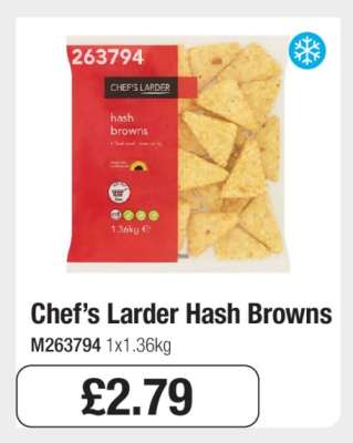 Chef’s Larder Hash Browns