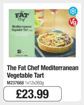The Fat Chef Mediterranean Vegetable Tart