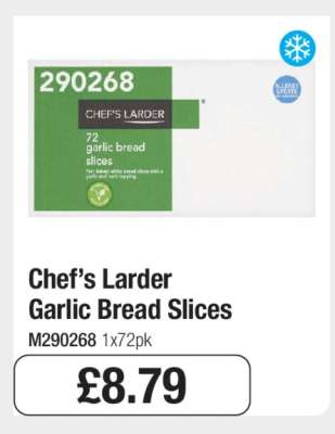 Chef’s Larder Garlic Bread Slices