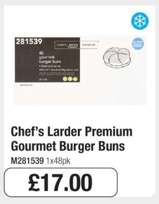 Chef’s Larder Premium Gourmet Burger Buns