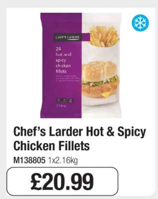 Chef’s Larder Hot & Spicy Chicken Fillets