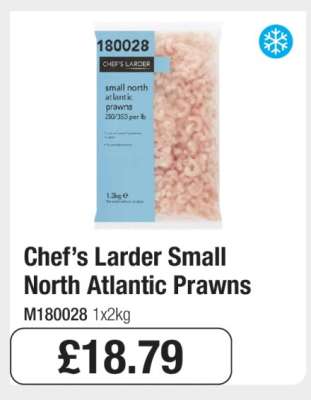 Chef’s Larder Small North Atlantic Prawns