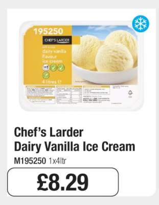 Chef’s Larder Dairy Vanilla Ice Cream