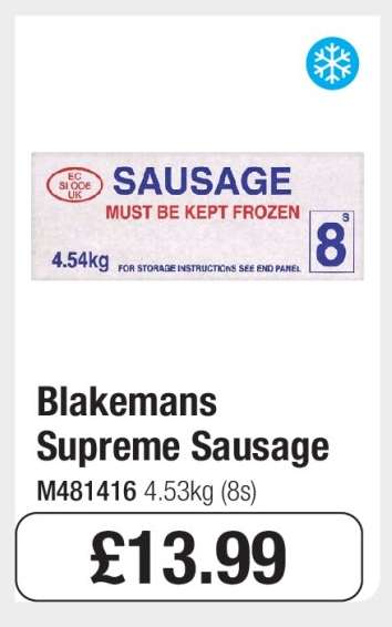 Blakemans Supreme Sausage