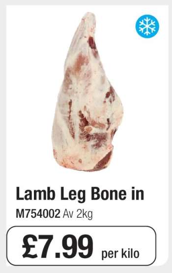Lamb Leg Bone In