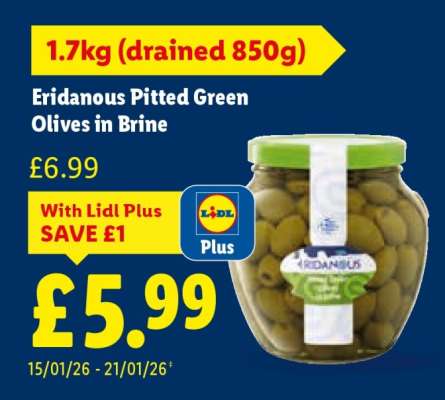 Eridanous Pitted Green Olives in Brine
