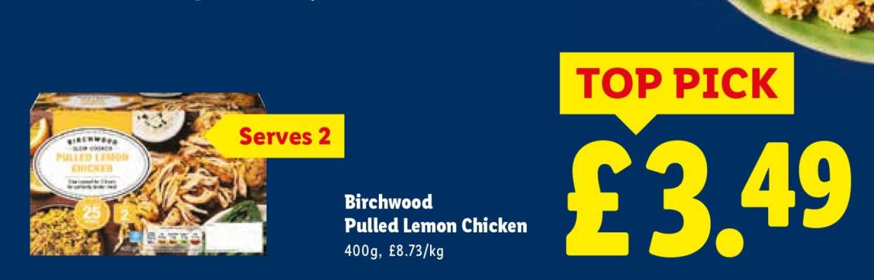 Birchwood Pulled Lemon Chicken