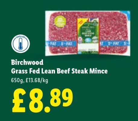 Birchwood Grass Fed Lean Beef Steak Mince