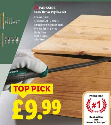 PARKSIDE Crow Bar or Pry Bar Set
