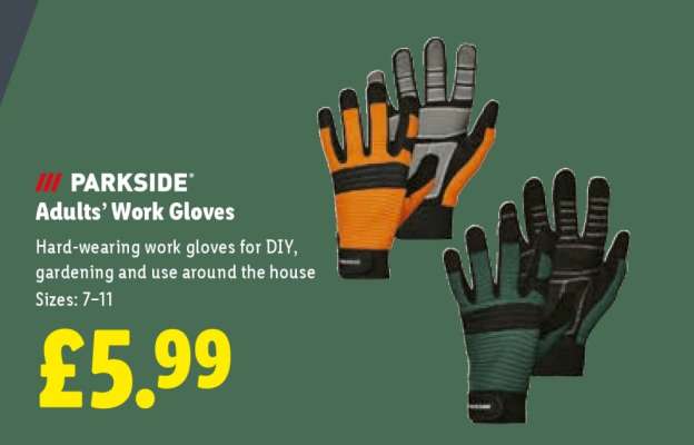 PARKSIDE Adults’ Work Gloves