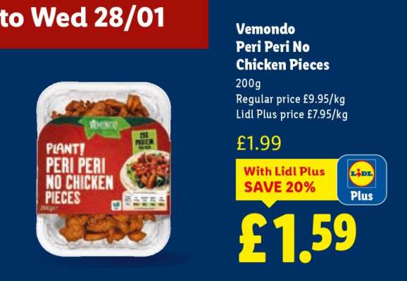 Vemondo Peri Peri No Chicken Pieces