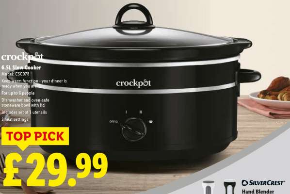 Crockpot 6.5L Slow Cooker