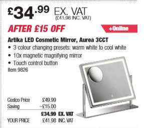 Artika LED Cosmetic Mirror, Aurea 3CCT