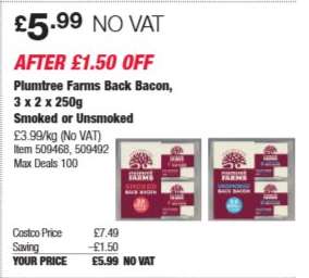 Plumtree Farms Back Bacon