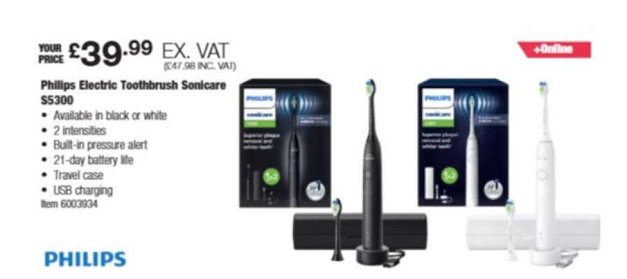 Philips Electric Toothbrush Sonicare S5300