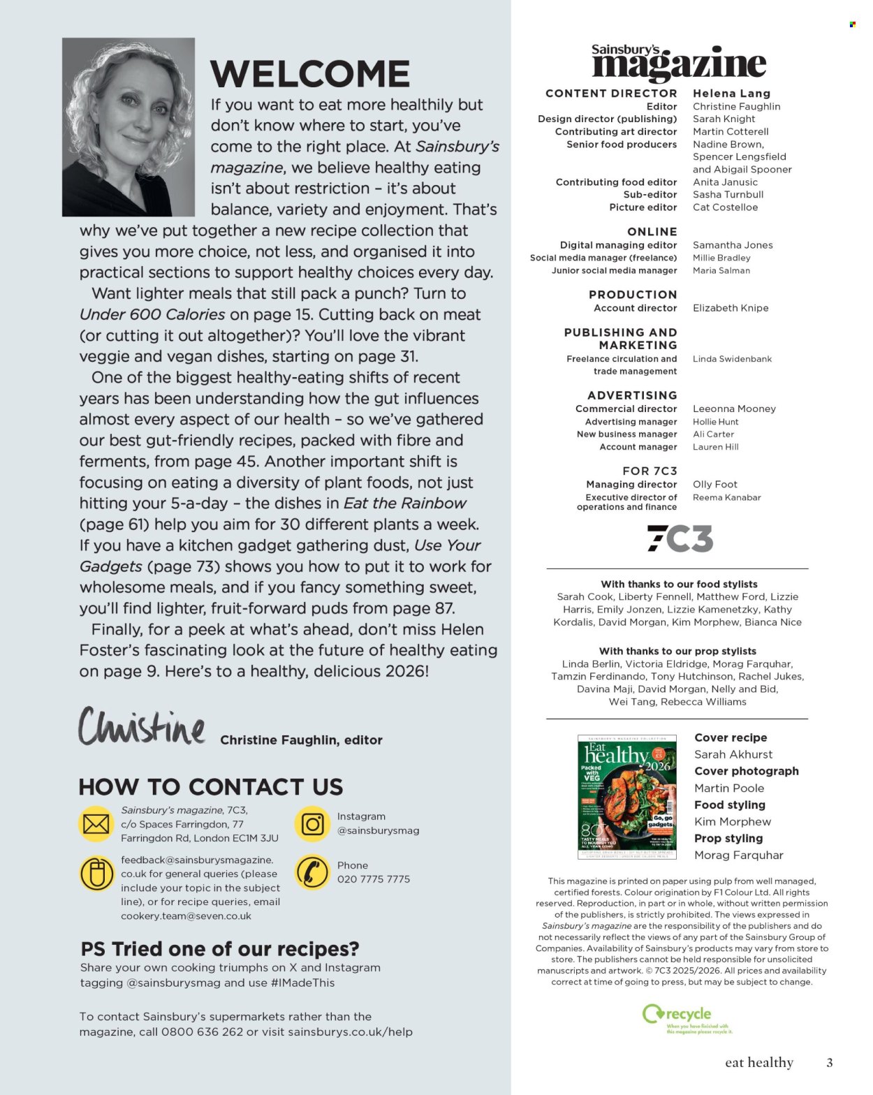 Sainsbury's offer. Page 3