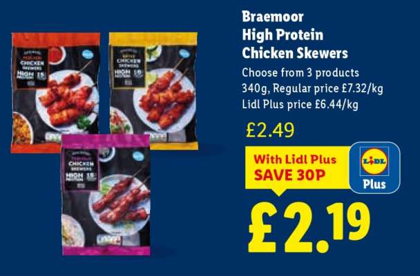 Braemoor High Protein Chicken Skewers