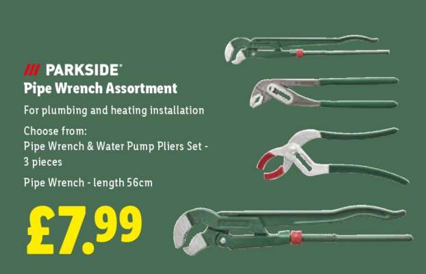 Parkside Pipe Wrench Assortment