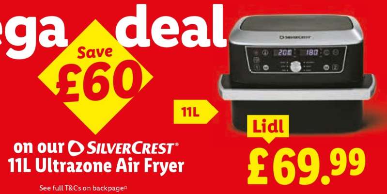 SILVERCREST 11L Ultrazone Air Fryer