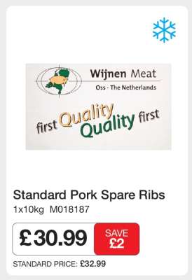 Standard Pork Spare Ribs