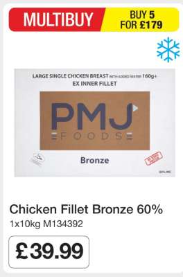 Chicken Fillet Bronze 60%
