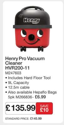 Henry Pro Vacuum Cleaner HVR200-11