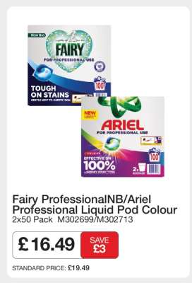Fairy ProfessionalNB/Ariel Professional Liquid Pod Colour