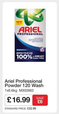 Ariel Professional Powder 120 Wash