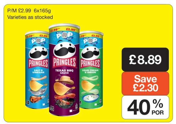 Pringles 6x165g