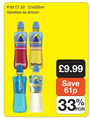 Lucozade Sport 12x500ml