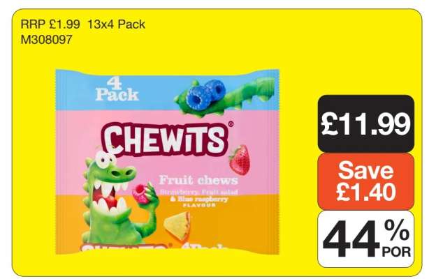 Chewits Fruit Chews
