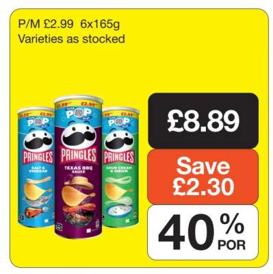Pringles 6x165g
