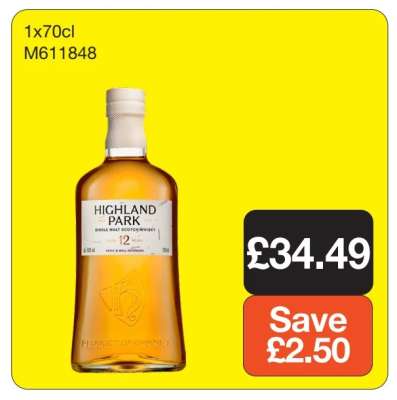 Highland Park 12 Year Old Single Malt Scotch Whisky