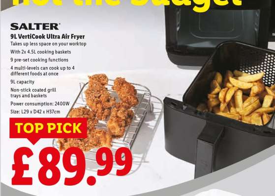 SALTER 9L VertiCook Ultra Air Fryer
