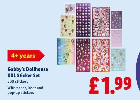 Gabby’s Dollhouse XXL Sticker Set