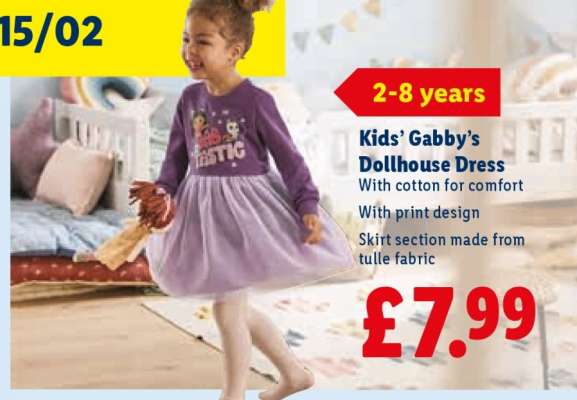 Kids’ Gabby’s Dollhouse Dress