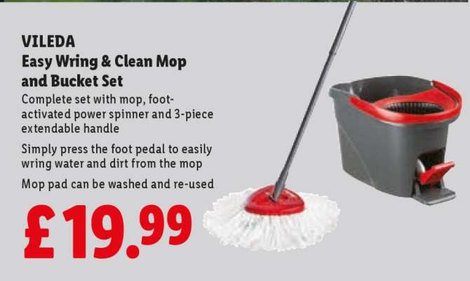 VILEDA Easy Wring & Clean Mop and Bucket Set