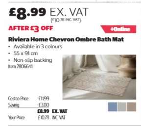 Riviera Home Chevron Ombre Bath Mat