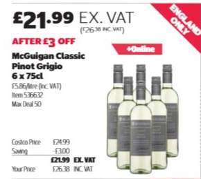 McGuigan Classic Pinot Grigio 6 x 75cl
