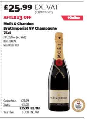 Moët & Chandon Brut Imperial NV Champagne 75cl