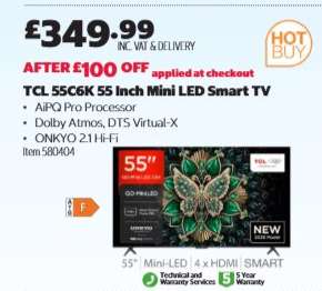 TCL 55C6K 55 Inch Mini LED Smart TV