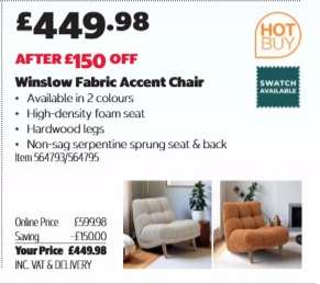 Winslow Fabric Accent Chair