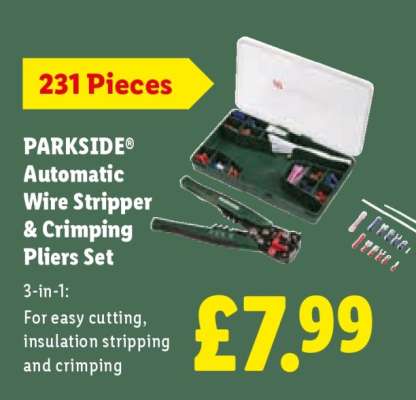 PARKSIDE® Automatic Wire Stripper & Crimping Pliers Set