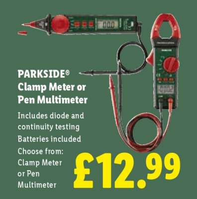 Parkside Clamp Meter or Pen Multimeter