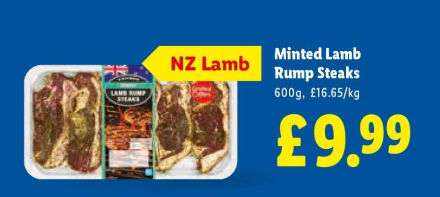 Minted Lamb Rump Steaks